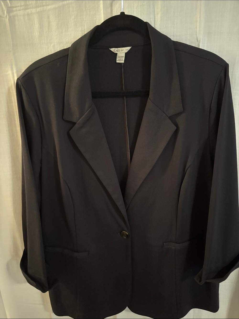 Women's black Single-Button Blazer